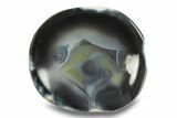 Polished Banded Agate Bowl - Madagascar #247357-1